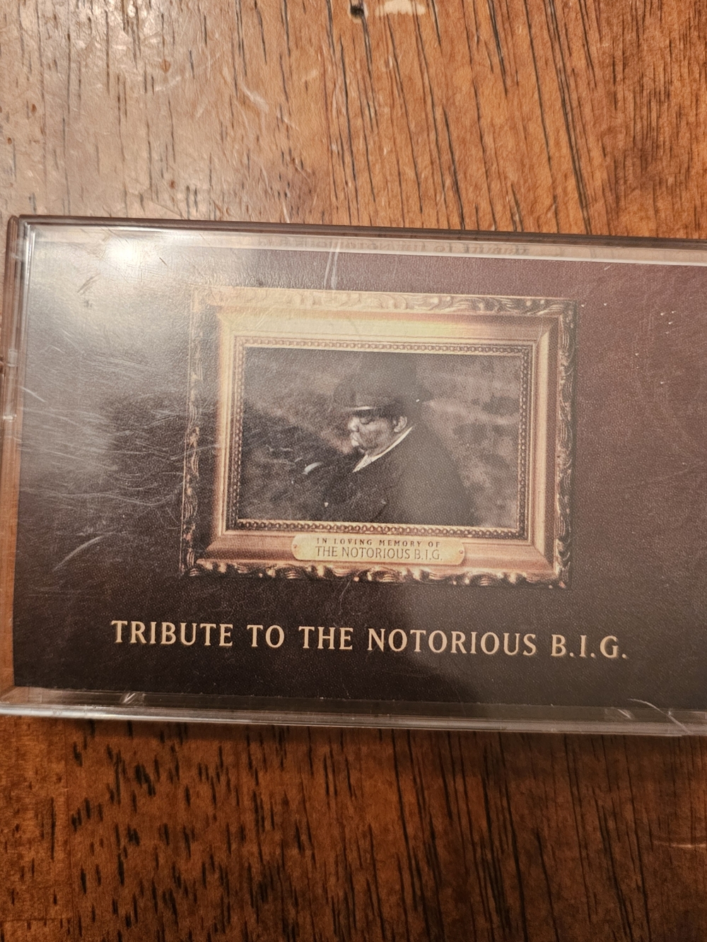 Tribute to The Notorious B.I.G. Cassette - Black & Gold Artwork
